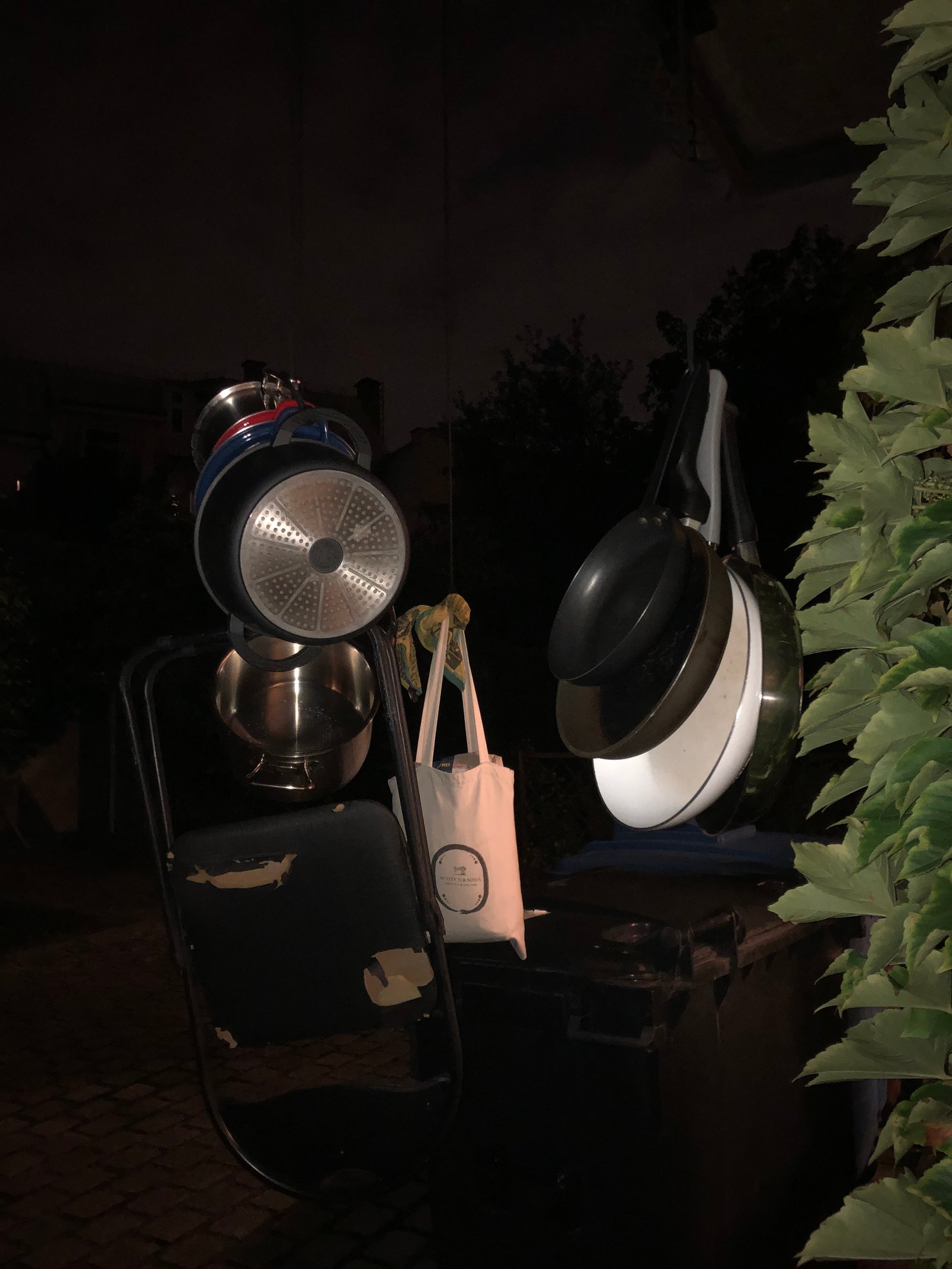 zum trocknen aufgehängt